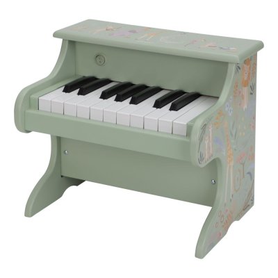 Piano en bois vert - safari friends