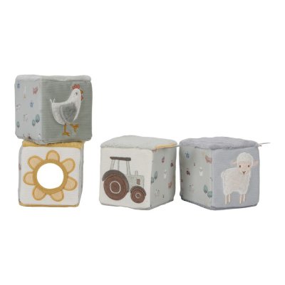 Lot de 4 cubes doux - little farm