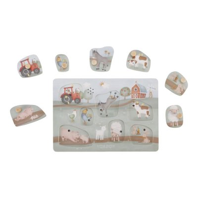 Puzzle sonore en bois fsc - little farm