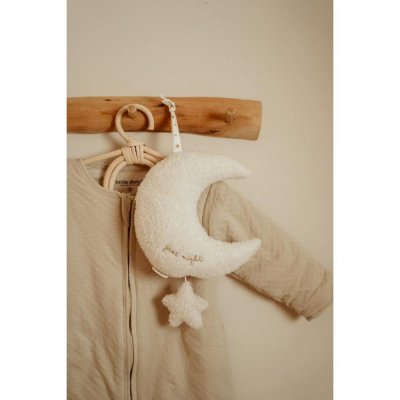 Peluche musicale à suspendre lune et étoile - newborn
