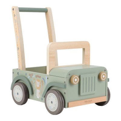 Chariot voiture de safari en bois - vert