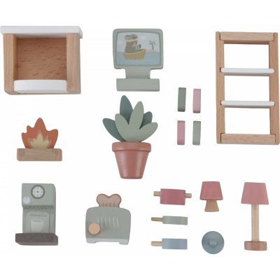 Set de 10 meubles pour maison de poupée fsc