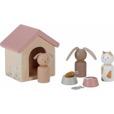 Set d'animaux de compagnie pour maison de poupée fsc