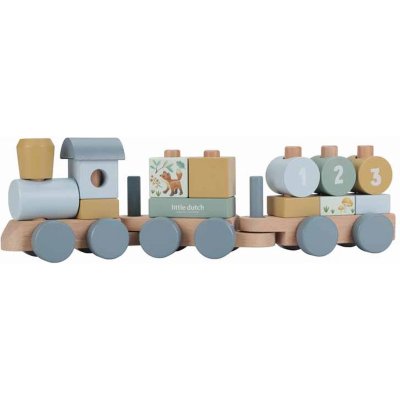 Train à blocs en bois fsc - forest friends