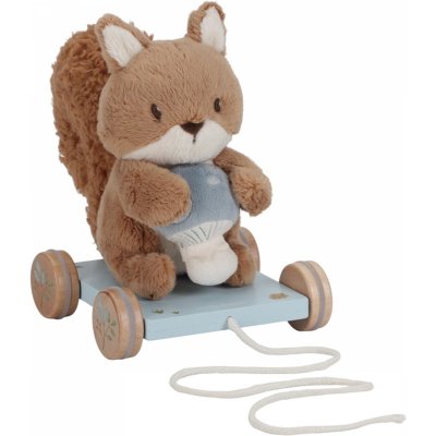 Peluche à tirer écureuil fsc - forest friends