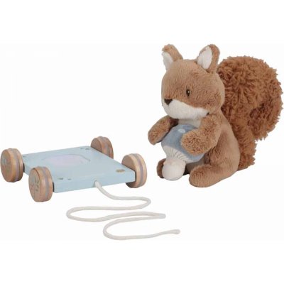 Peluche à tirer écureuil fsc - forest friends