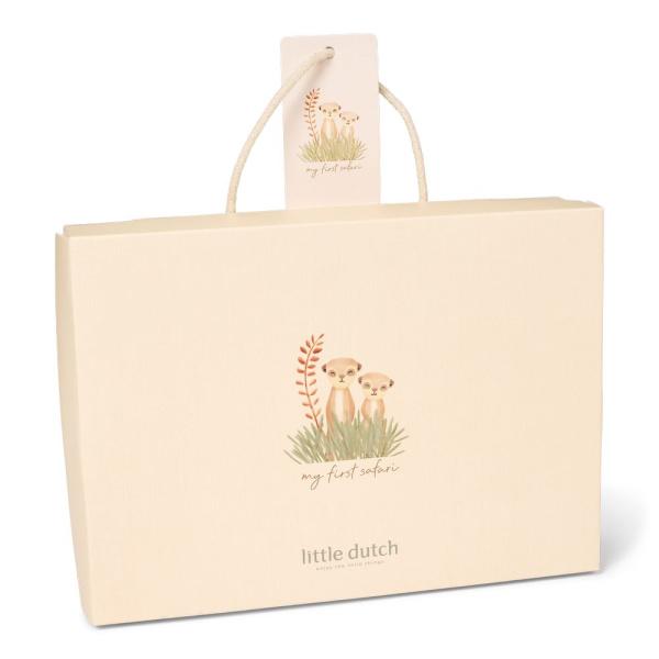 Coffret maternité bébé 3 pièces safari friends 2-6 mois Little dutch