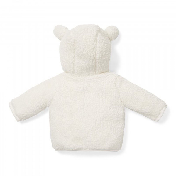 Gilet bébé teddy off white taille 62 Little dutch