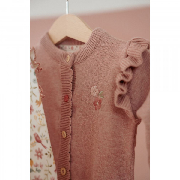 Cardigan tricoté - fairy pink - prématuré Little dutch