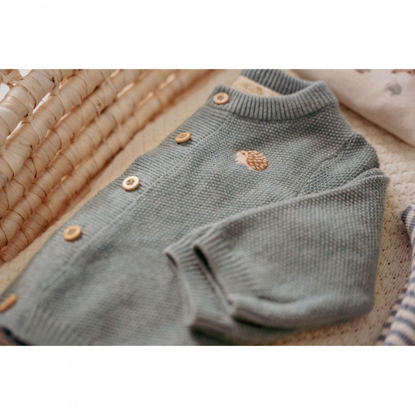 Cardigan tricoté - fairy pink - prématuré Little dutch