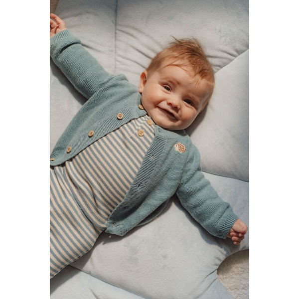 Cardigan tricoté - fairy pink - prématuré Little dutch