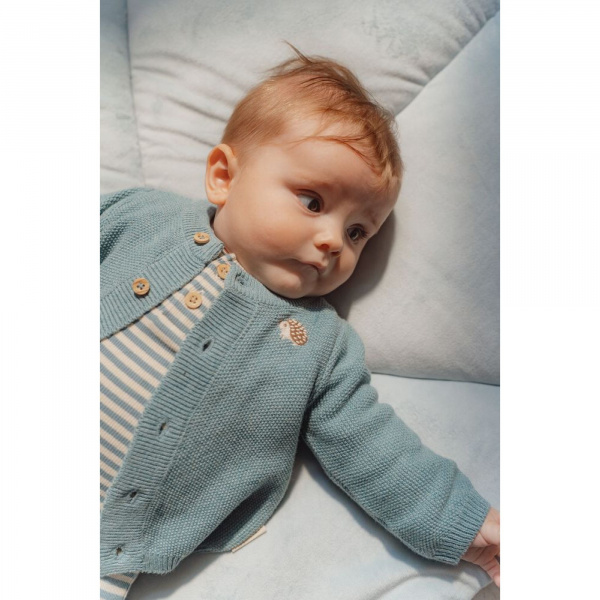 Cardigan tricoté - fairy pink - prématuré Little dutch