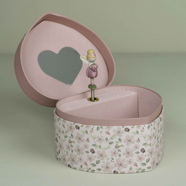 Boîte à bijoux musicale - coeur Little dutch
