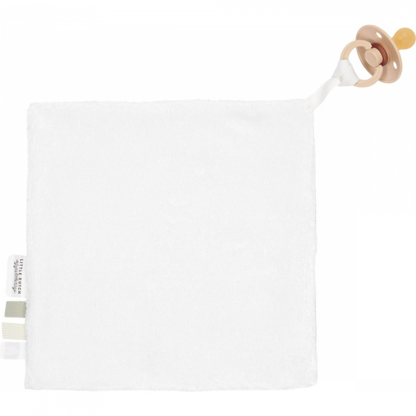 Doudou attache-tétine en gaze de coton - little farm Little dutch
