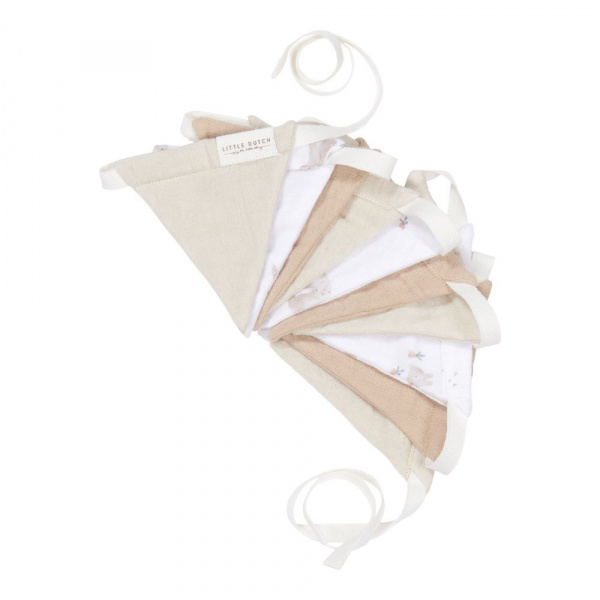 Guirlande avec fanions - baby bunny Little dutch