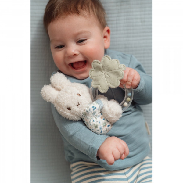 Anneau hochet miffy - lucky leaves Little dutch