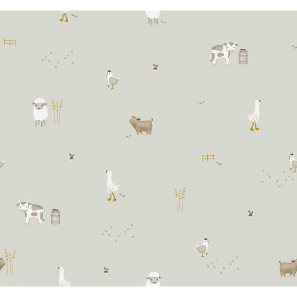 Papier peint intissé - little farm - 52 x 10 cm Little dutch