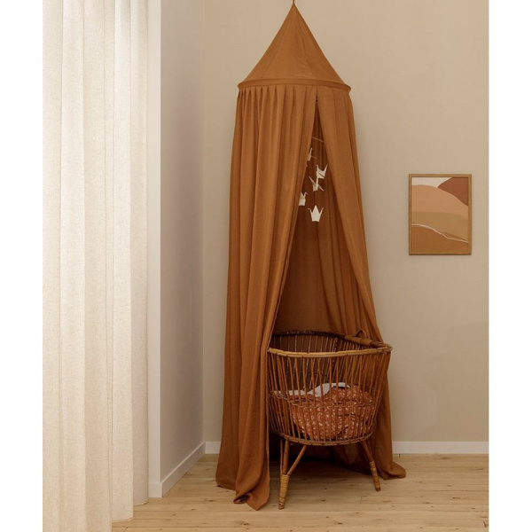 Ciel de lit bébé pure 240 cm rust Little dutch