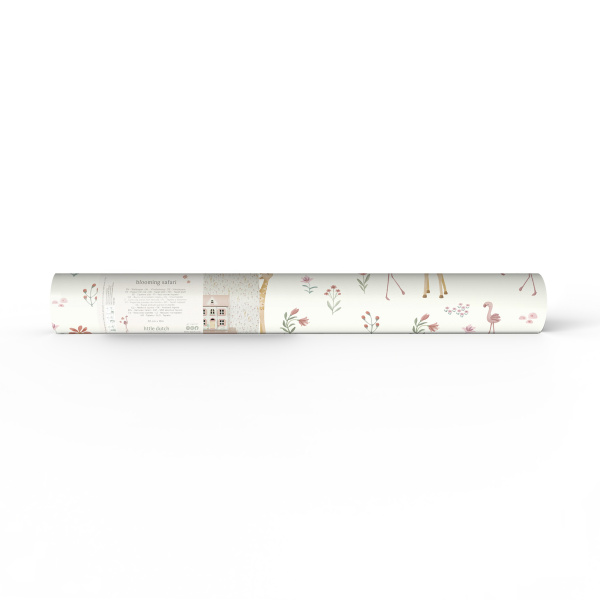 Papier peint intissé - blooming safari - 52 cm x 10 m Little dutch