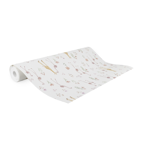 Papier peint intissé - blooming safari - 52 cm x 10 m Little dutch