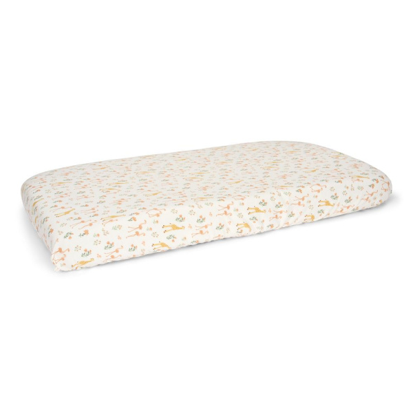 Drap-housse lit bébé - blooming safari - 60 x 120 cm Little dutch