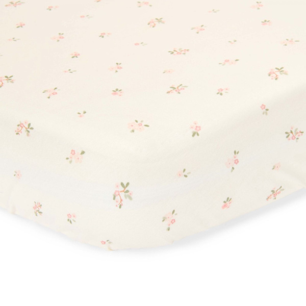 Drap housse berceau - fairy blossom 40 x 80 cm Little dutch