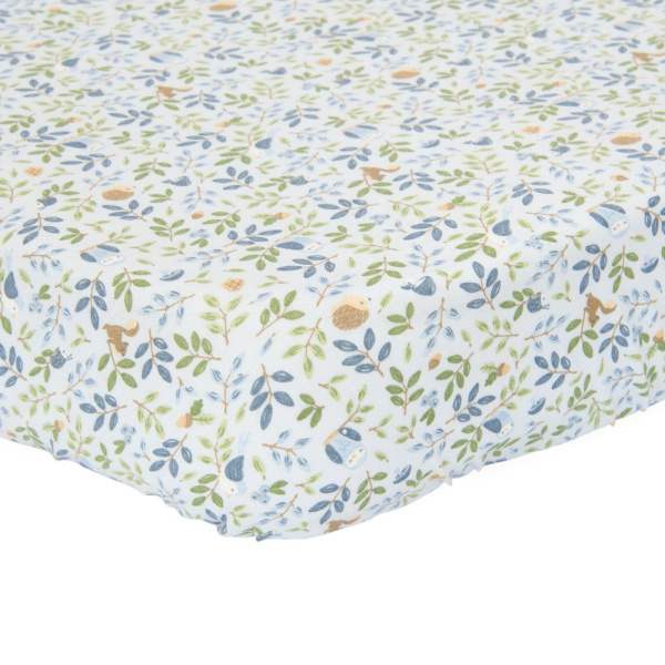 Drap housse lit bébé - forest adventure 60 x 120 cm Little dutch