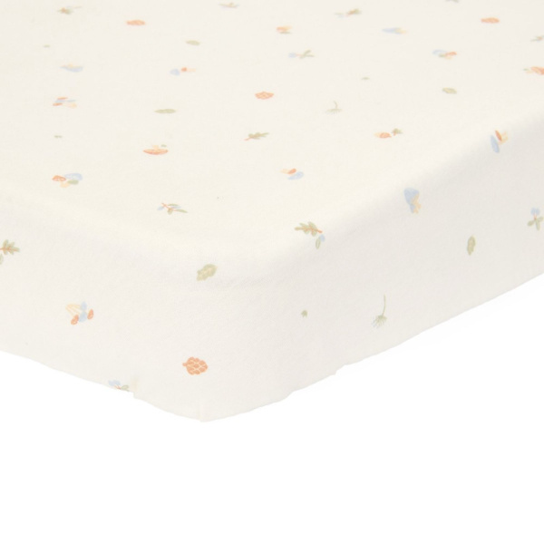Drap-housse berceau - forest treasures - 40 x 80 cm Little dutch