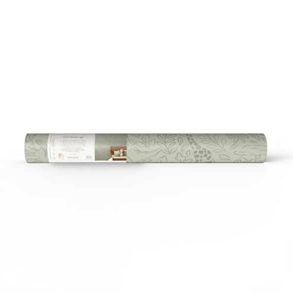 Papier peint intissé - safari dreams sage - 52 cm x 10 m Little dutch