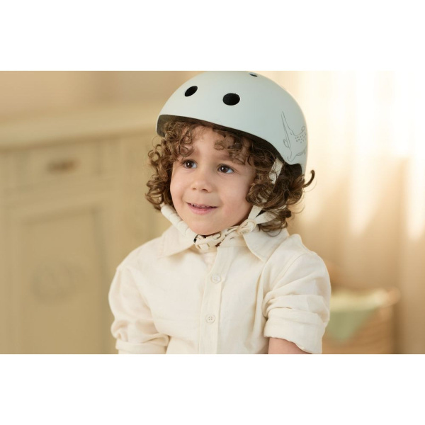Casque enfant - green leaf Little dutch