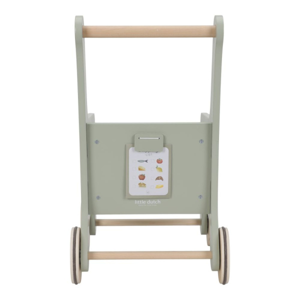 Chariot de courses en bois fsc Little dutch