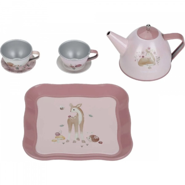 Valise service à thé - fairy garden Little dutch