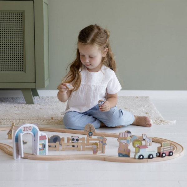 Circuit train en bois - extension zoo Little dutch