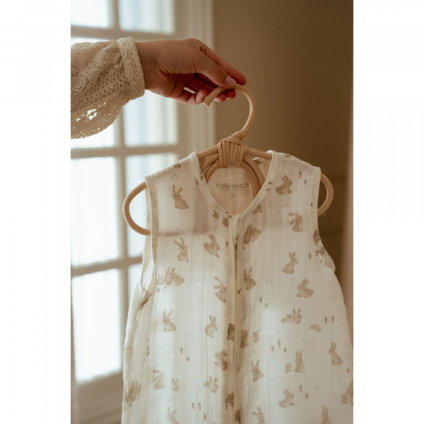 Gigoteuse d'été en gaze de coton - baby bunny - 70 cm Little dutch