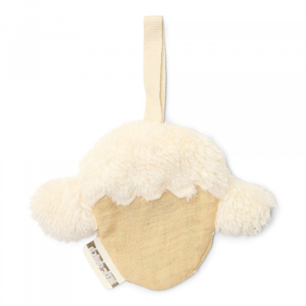 Doudou attache-tétine en gaze de coton - mouton Little dutch
