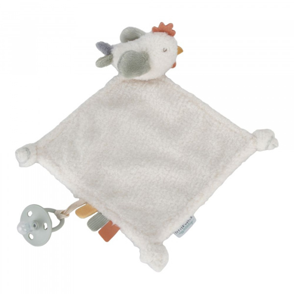 Doudou plat poule little farm Little dutch