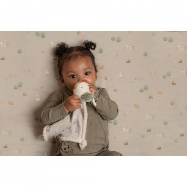 Doudou plat poule little farm Little dutch