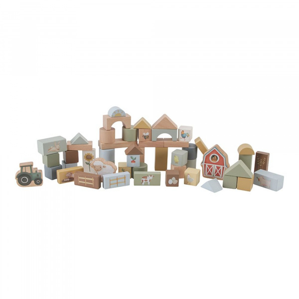 Blocs de construction en bois fsc - little farm Little dutch