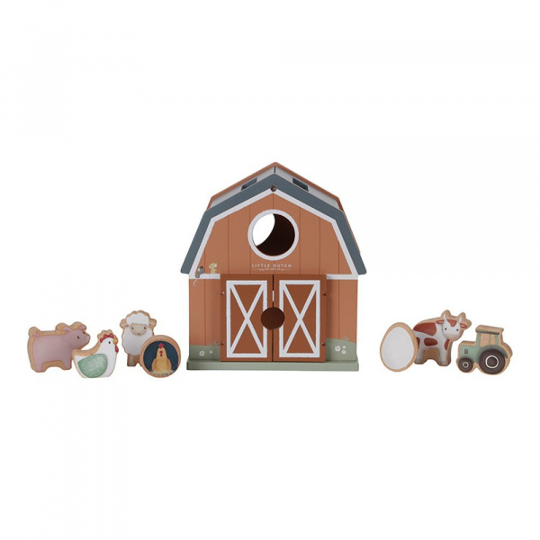 Boîte à formes en bois fsc - little farm Little dutch