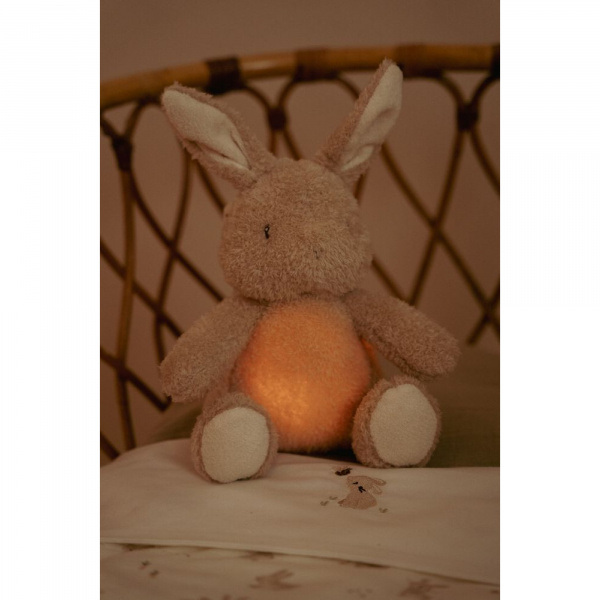 Peluche musicale et lumineuse lapin - newborn Little dutch