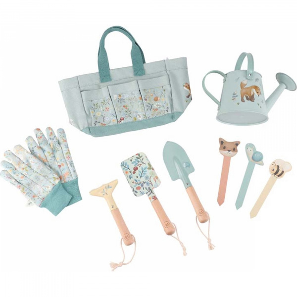 Coffret de jardinage pour enfant 10 pièces fsc - forest friends Little dutch