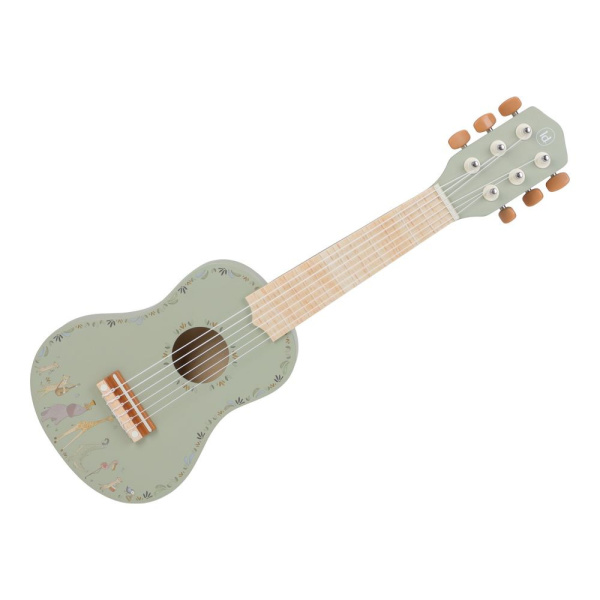 Guitare verte en bois - safari friends Little dutch