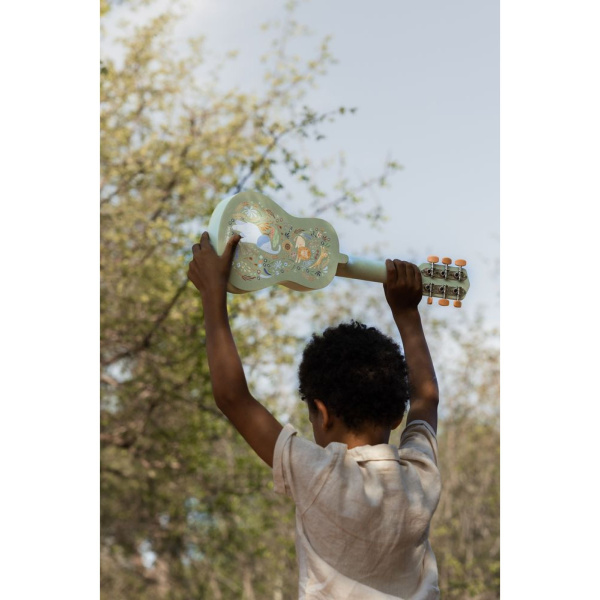 Guitare verte en bois - safari friends Little dutch