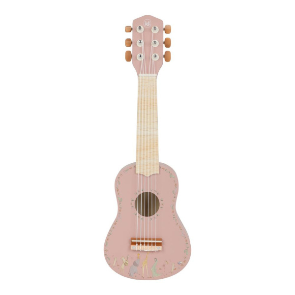 Guitare rose en bois - safari friends Little dutch