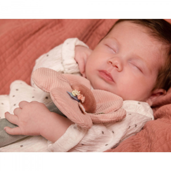 Hochet bébé flower & butterflies - rose Little dutch