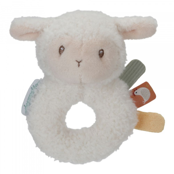 Hochet anneau souple mouton - little farm Little dutch
