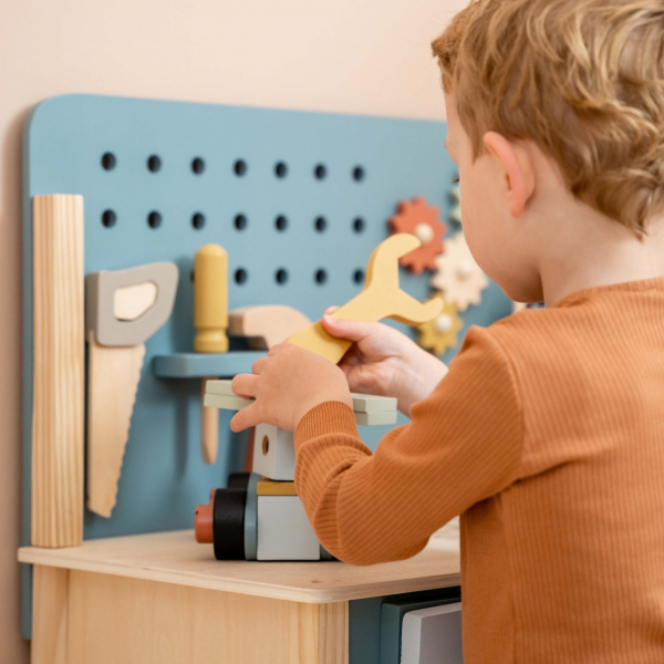 Etabli de bricolage en bois Little dutch