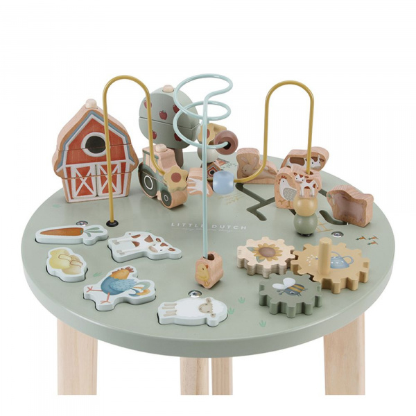 Table d'activités en bois fsc - little farm Little dutch