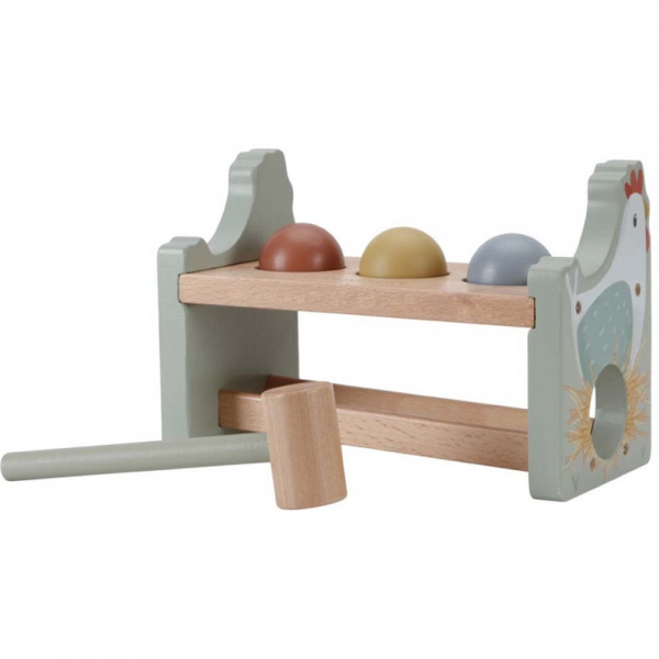 Banc à marteler en bois fsc - little farm Little dutch