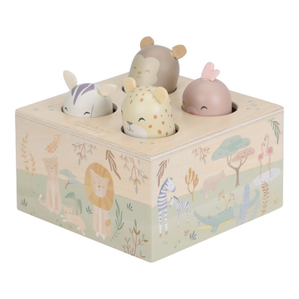 Jouet pop-up - safari friends Little dutch